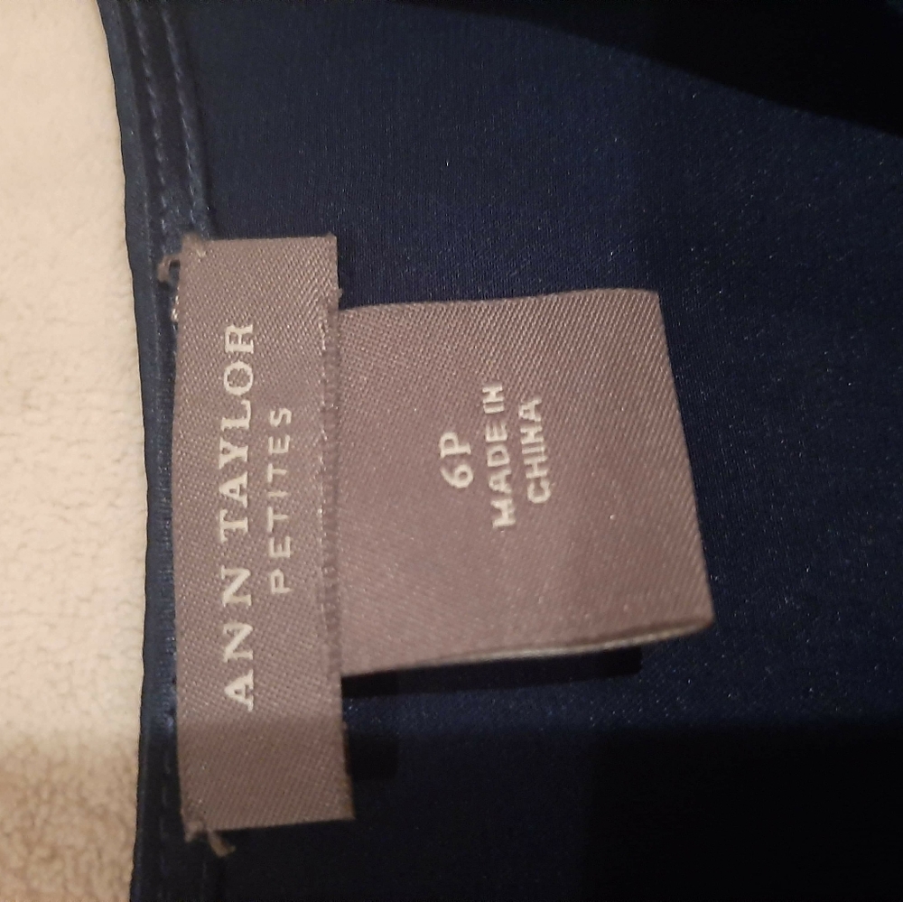 Ann Taylor Silk top Size 6P Petite - Picture 5 of 6